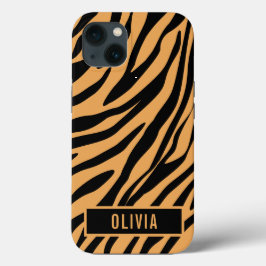 Klassischer Individuelle Name Tiger Tierdruckmuste Case-Mate iPhone Hülle