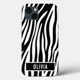 Klassischer Individuelle Name Zebra-Muster Case-Mate iPhone Hülle