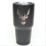 Klassischer, insulierter Hirschantler<br><div class="desc">Hirschjäger - 30 oz - Edelstahl mit klarem Rand - Farbwahl und Name- Personalisierte,  kundenspezifisch eingravierte - Trauzeuge,  Brautmädchen,  Geburtstag,  Weihnachtsgeschenk - * Laser nicht als Vinyl Decal eingraviert *</div>
