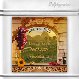 Klassischer Italienischer Weinberg Herbst Save the Magnet