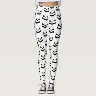 Klassischer Jack-oder-Laternen Kürbisgesicht Schwa Leggings