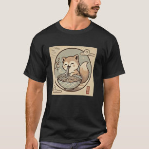 Klassischer japanischer Nudelliebhaber Wildlife Sü T-Shirt