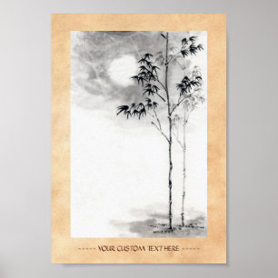 Klassischer japanischer sumi-e poster