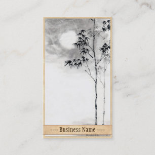 Klassischer japanischer sumi-e visitenkarte