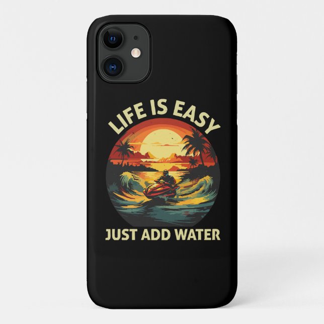 Klassischer Jet Ski Skier Case-Mate iPhone Hülle (Rückseite)