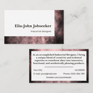 Klassischer Job Suchender Einfacher Minimalistisch Visitenkarte