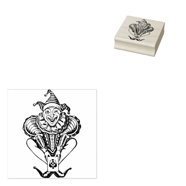 Klassischer Joker | Tintenstempel Gummistempel (Stempel)