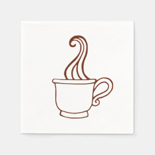 Klassischer Kaffee Napkins Serviette