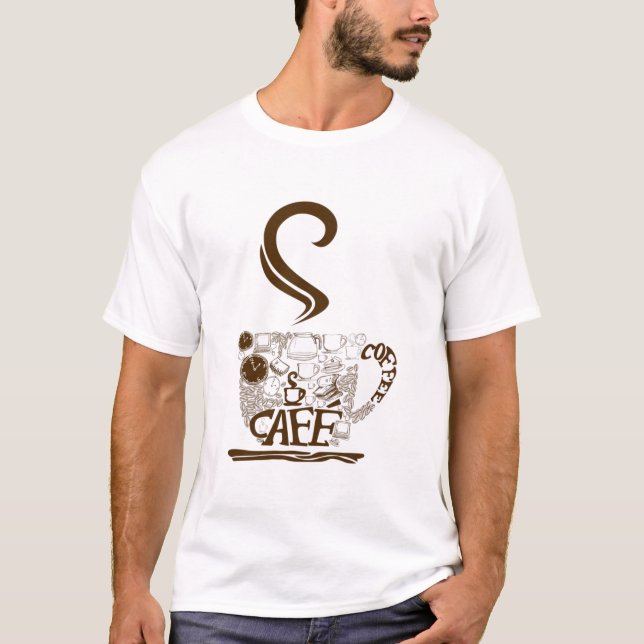 klassischer Kaffee-Shirt T-Shirt (Vorderseite)