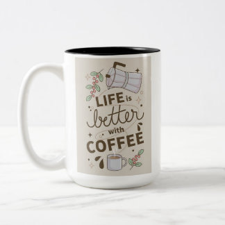 Klassischer Kaffeebecher – einfaches und elegantes Zweifarbige Tasse