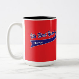 Klassischer Kaffeebecher - Es ist nächstes Jahr Zweifarbige Tasse