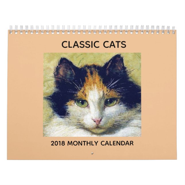 Klassischer Kalender der Katzen-2018 (Titelbild)