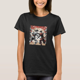 Klassischer Kampf zweier japanischer Karate-Spiele T-Shirt
