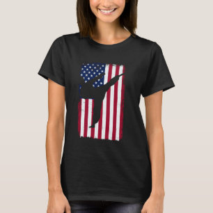 Klassischer Karate-4.-Juli-Patriotismus-Amerikanis T-Shirt