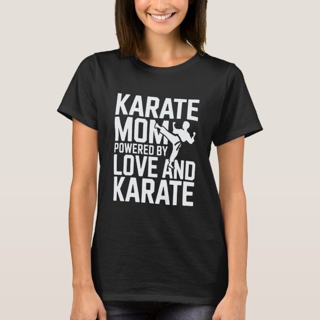 Klassischer Karate-Mama Muttertag T-Shirt (Vorderseite)