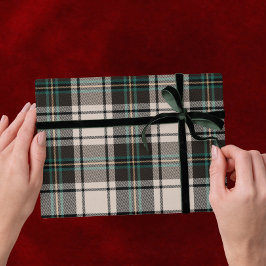 Klassischer Karierter Jahrgang Weihnachten Geschenkpapier