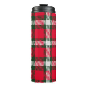 Klassischer karierter Tartan Nahtloses Design Hint Thermosbecher