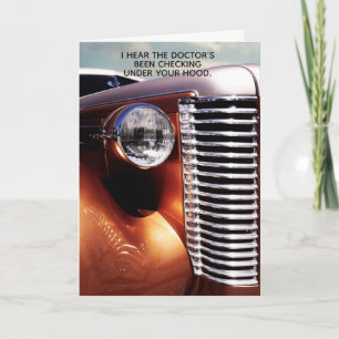 Klassischer Karo unter Hood - Wohlfühlkarte Karte