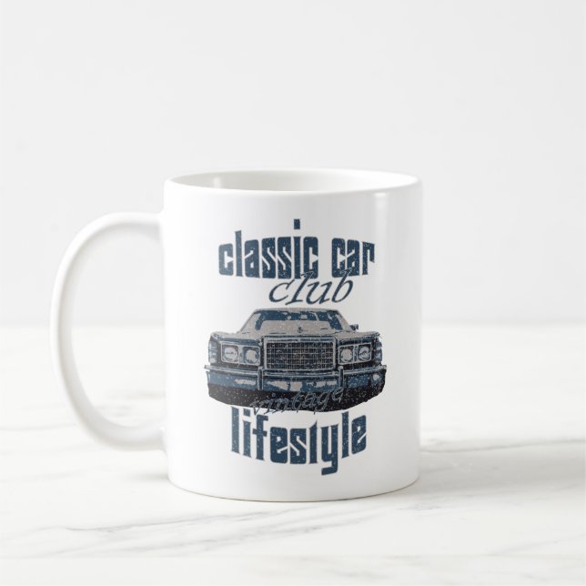 klassischer Kfz-Club Vintages Alt-Kfz-Lieblingsges Kaffeetasse (Links)