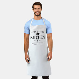 Klassischer King of the Kitchen Crown Feinschmecke Schürze