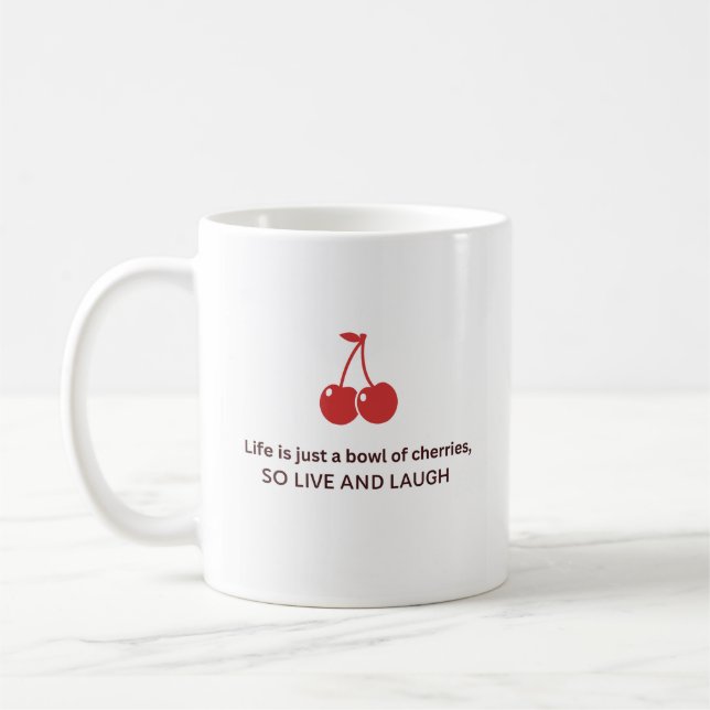 Klassischer Kirschbecher Kaffeetasse (Links)