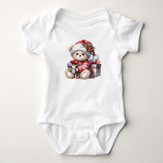 Klassischer kleiner Santa Bar Baby Strampler (Vorderseite)