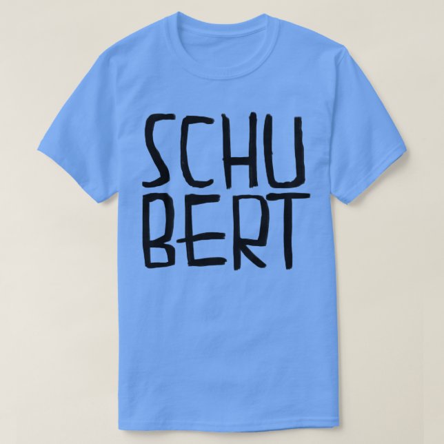 Klassischer Komponist Franz Schubert T-Shirt (Design vorne)