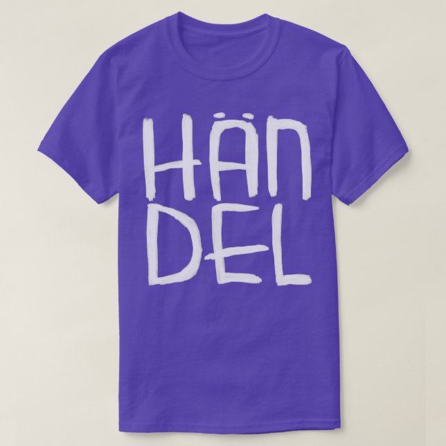 Klassischer Komponist Hndel T-Shirt (Design vorne)