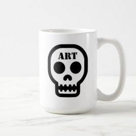 Klassischer Kunst-Schädel-Kaffeebecher Kaffeetasse