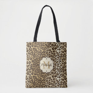 Klassischer Leopard Print Custom Monogram Name