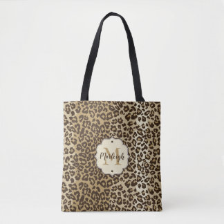 Klassischer Leopard Print Custom Monogram Name