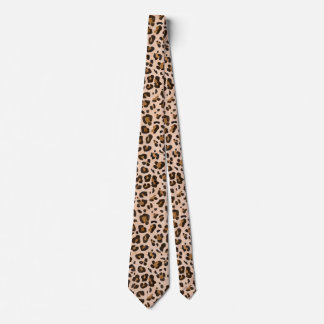 Klassischer Leopard Print Neck Tie Krawatte