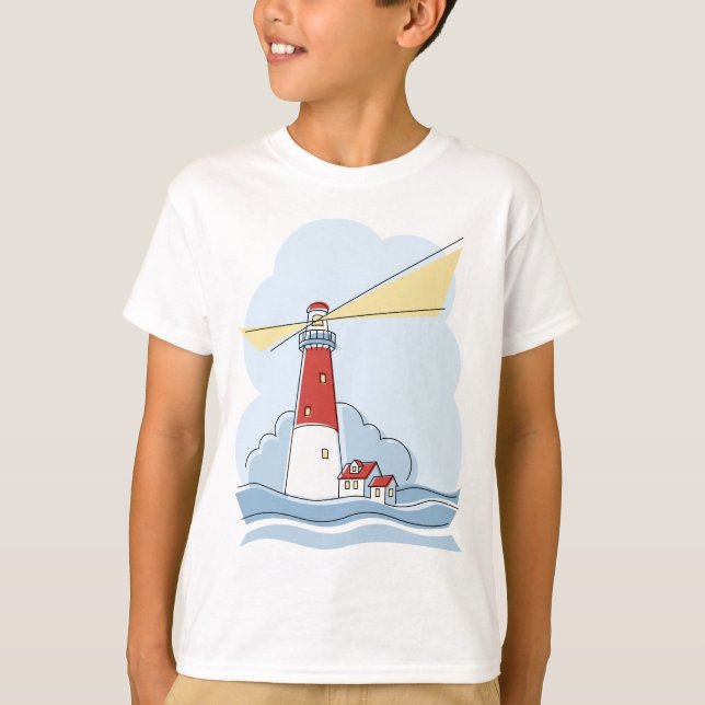 Klassischer Leuchtturm T-Shirt (Vorderseite)