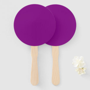 Klassischer Lila Round Fan für eleganten Veranstal Fächer