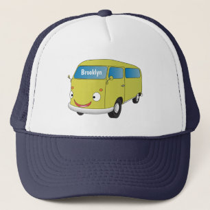 Klassischer Limettengrüner Cartoon Truckerkappe
