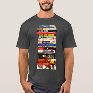 Klassischer Literaturbuchstapel T-Shirt