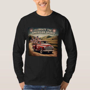 Klassischer LKW "Feiern Sie den amerikanischen Gei T-Shirt