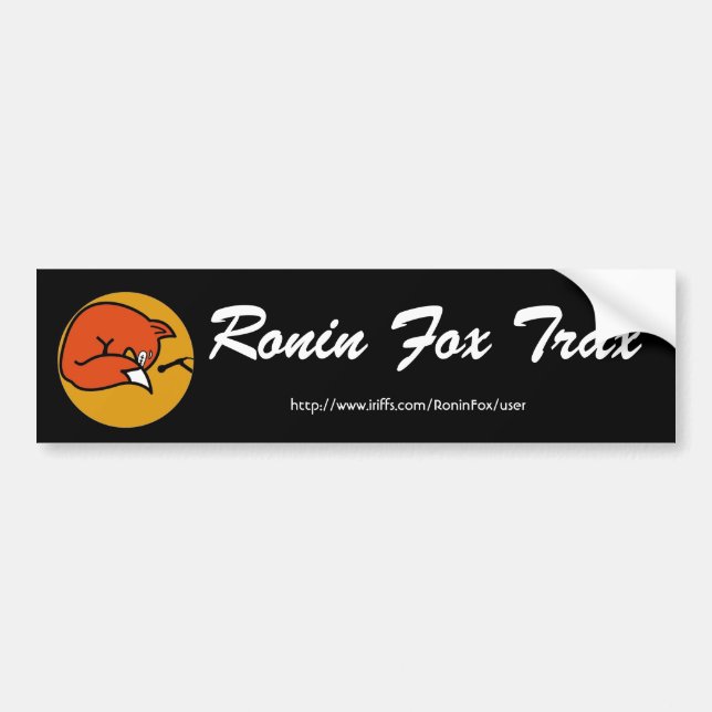 Klassischer Logo-Autoaufkleber Ronin Fox Trax Autoaufkleber (Vorne)