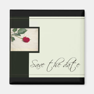 Klassischer Look Save-the-Date-Magnet Magnet