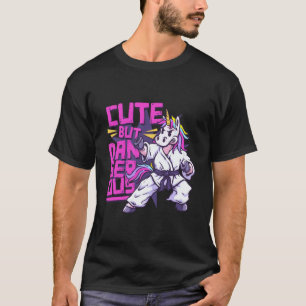 Klassischer lustiger Einhorn-Märtyrer-Karate Kung T-Shirt