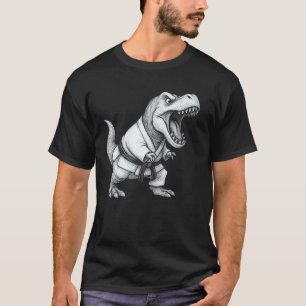 Klassischer lustiger Karate T-Rex Taekwondo T-Rex  T-Shirt