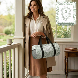 Klassischer Luxus-Sage-Französischer-Toile-Monogra Duffle Bag