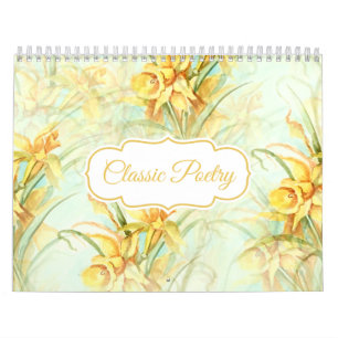 Klassischer Lyrikkalender Kalender