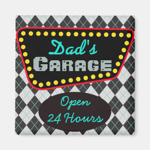 Klassischer Magnet für Vaters Garage Geschenk