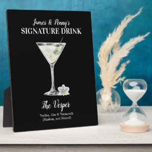 Klassischer Martini • PERSONALISIEREN Sie dieses S Fotoplatte