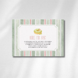 Klassischer Matcha-Donut für Baby-Mädchen-Bücher f Begleitkarte