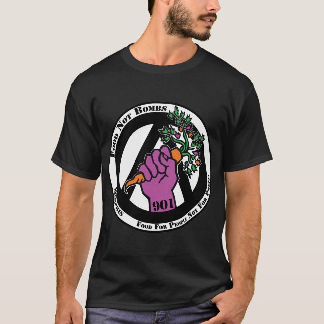 Klassischer Memphis Food Not Bombs T-Shirt (Vorderseite)