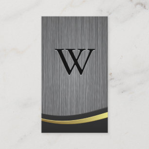 Klassischer Metallhintergrund Visitenkarte