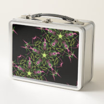 Klassischer MetallLunchbox mit Stern-Mandala