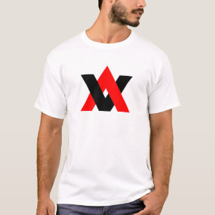 Klassischer minimaler Buchstabe VA T-Shirt